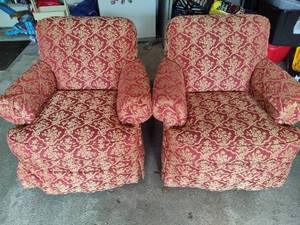 Hickory & White RedGold Accent Chairs  Saturday Pick Up in Plymouth - See Removal Tab for Specifics