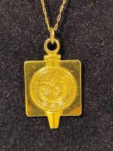 10K Gold Department of Justice Pendant