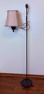 Footed Metal Swing Arm Floor Lamp