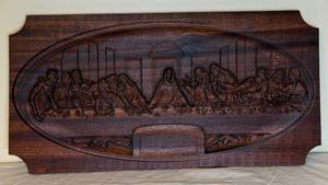Last Supper Wood Carving Artwork