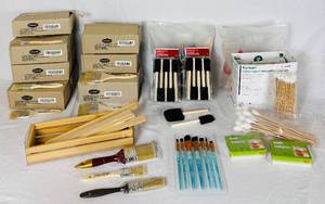 Specialty Painting Bundle includes Painting Brushed, Foam Brushes, Cotton Tip Applicators, Crafters Choice Set and More