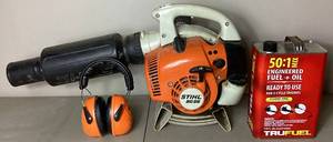 Stihl BG66 Blower - Gas Powered with Stihl Ear Protection and 501 Engineered FuelOil Mix