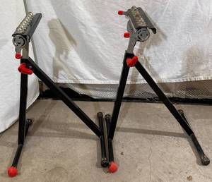 Craftsman Set of 2 Portable Adjustable Roller Stands 12 W x 28-45 H