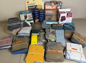 Woodworking Bundle of Various Sandpaper, Rockler Bench Cookies, Jet Abrasives and Palm Sanders