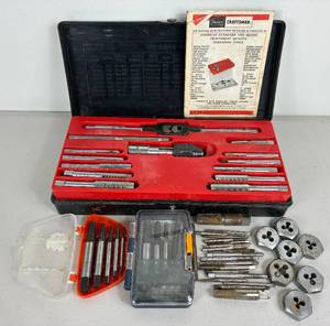 Vintage Craftsman Metric Adjustable Tap & Die Set and  Screw Extractor Sets