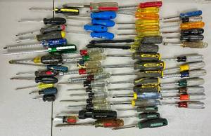 Large Collection of Screwdrivers and Nut Drivers