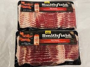 J - Smithfield Hot Honey Bacon 12 Oz (Lot of 2)