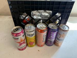 Crate of Energy Drinks