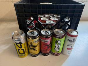 Crate of Energy Drinks