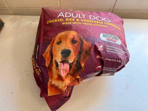 40lb Damaged Bag Kirkland Dog Food-Not Sure how much weight now too heavy to carry to scale