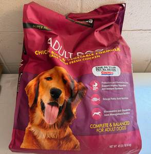 40lb Damaged Bag Kirkland Dog Food-Not Sure how much weight now too heavy to carry to scale