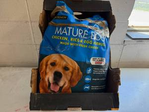40lb Damaged Bag Kirkland Dog Food-Not Sure how much weight now too heavy to carry to scale
