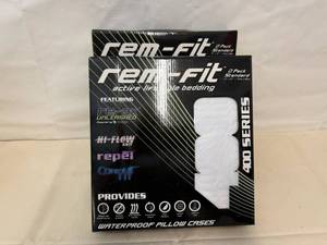 2x 2pk Rem-Fit Standard Pillow Covers