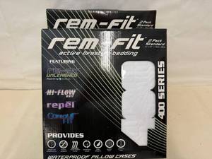 2x 2pk Rem-Fit Standard Pillow Covers