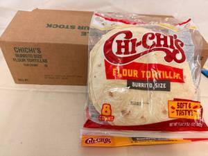 12x 8ct Chichis Burrito Size Flour Tortilla