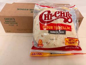 12x 8ct Chichis Burrito Size Flour Tortilla