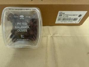 6x Brineless Pitted Kalamata Olives