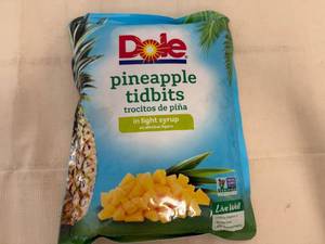 5lbs Dole Pineapple Tidbits