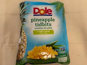 5lbs Dole Pineapple Tidbits