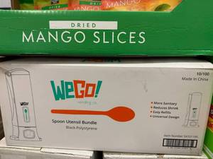 10x WeGo Black Spoon Utensil Bundle