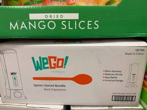 10x WeGo Black Spoon Utensil Bundle