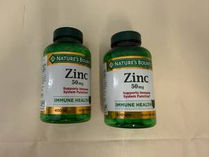 3x 400ct Nature Bounty Zinc-50mg-exp. 728