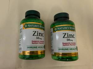 3x 400ct Nature Bounty Zinc-50mg-exp. 728