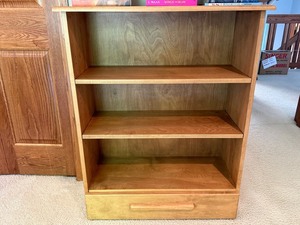 Wood Bookcase With Drawer
