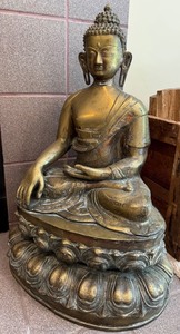 Large Seated Buddha Statue 27 in