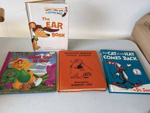 Childrens Hardcover Book Lot Dr Seuss Al Perkins Burgess 4 Books
