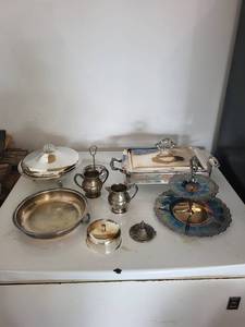 Silverplate Serving Pieces Mixed Lot