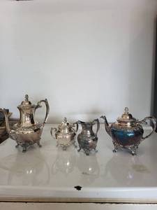 1847 Rogers Bros Silver-Plated Tea Service (Lot of 4)
