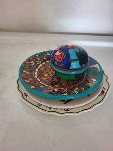 Hand-Painted Ceramic Plate Mixed Lot