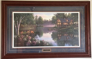 Kim Norlien Sweet Serenity Framed Print & Hummingbird Wall Art