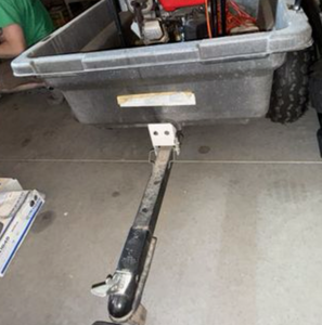 Trail Tracker Poly Tow-Behind Dump Cart Utility Trailer w Tailgate