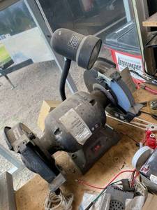 Arcan 8in Bench Grinder With Lamp 34 HP 3450 RPM CBG08L