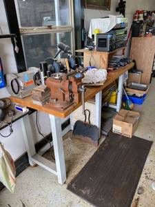 Heavy Duty Butcher Block Top Workbench 6 Ft Shop Garage Bench