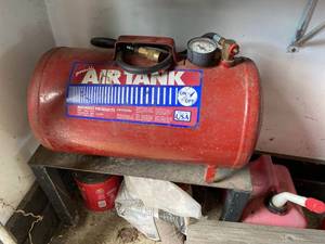 Midwest Products Portable Air Tank Red Steel Pressure Tank USA