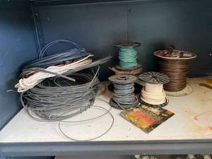 Assorted Electrical Wire Cord & Cable Spools Mixed Utility Lot