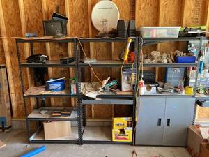 3-Piece Gray Steel Boltless Garage Shelving Rack Sections 3ft Wide