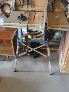 Ryobi 10 in Table Saw with Folding Stand Fence & Miter Gauge