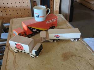 Vintage Moving Company Advertising Promo Trucks & Mug Allied Berger