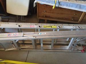 Keller & All American Aluminum Ladders Extension Step Ladder Set