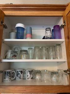 Lot of Assorted Drinking Glasses Mugs Tumblers & Kitchen Drinkware
