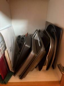 Lot of Assorted Nonstick Bakeware Pans Cookie Sheets Muffin Tins