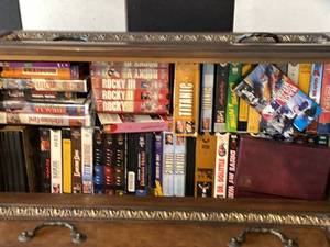 Assorted VHS Tape Lot Movies Box Sets Exercise Sports Training