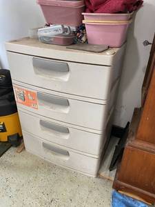Sterilite OrganiZe-It 4 Drawer Plastic Storage Cabinet 35.5in