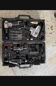 DeVilbiss DAPC Pneumatic Air Tool Kit Impact Ratchet Grinder Set