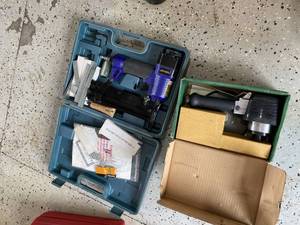 Central Pneumatic Air Nailer Stapler & CE-150 Dual Action Sander