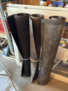 Assorted Heavy Rubber Matting Rolls Shop Utility Floor Runner Lot